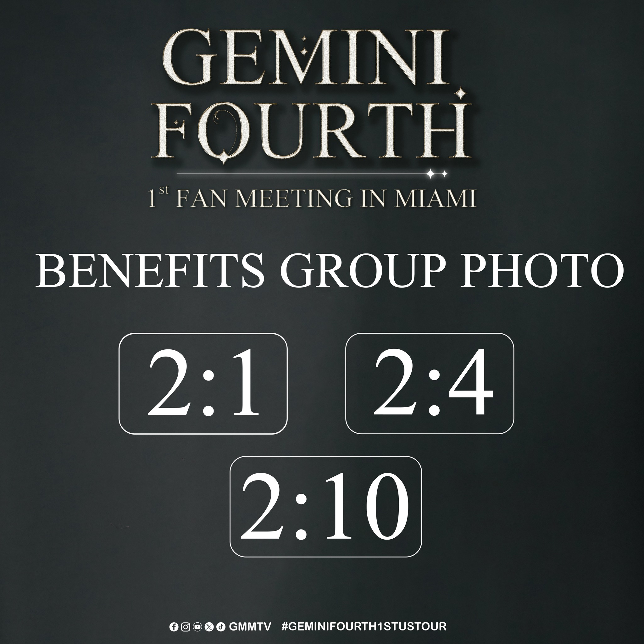 Photo Fan Benefits GEMINI FOURTH 1st FAN MEETING IN MIAMI Group