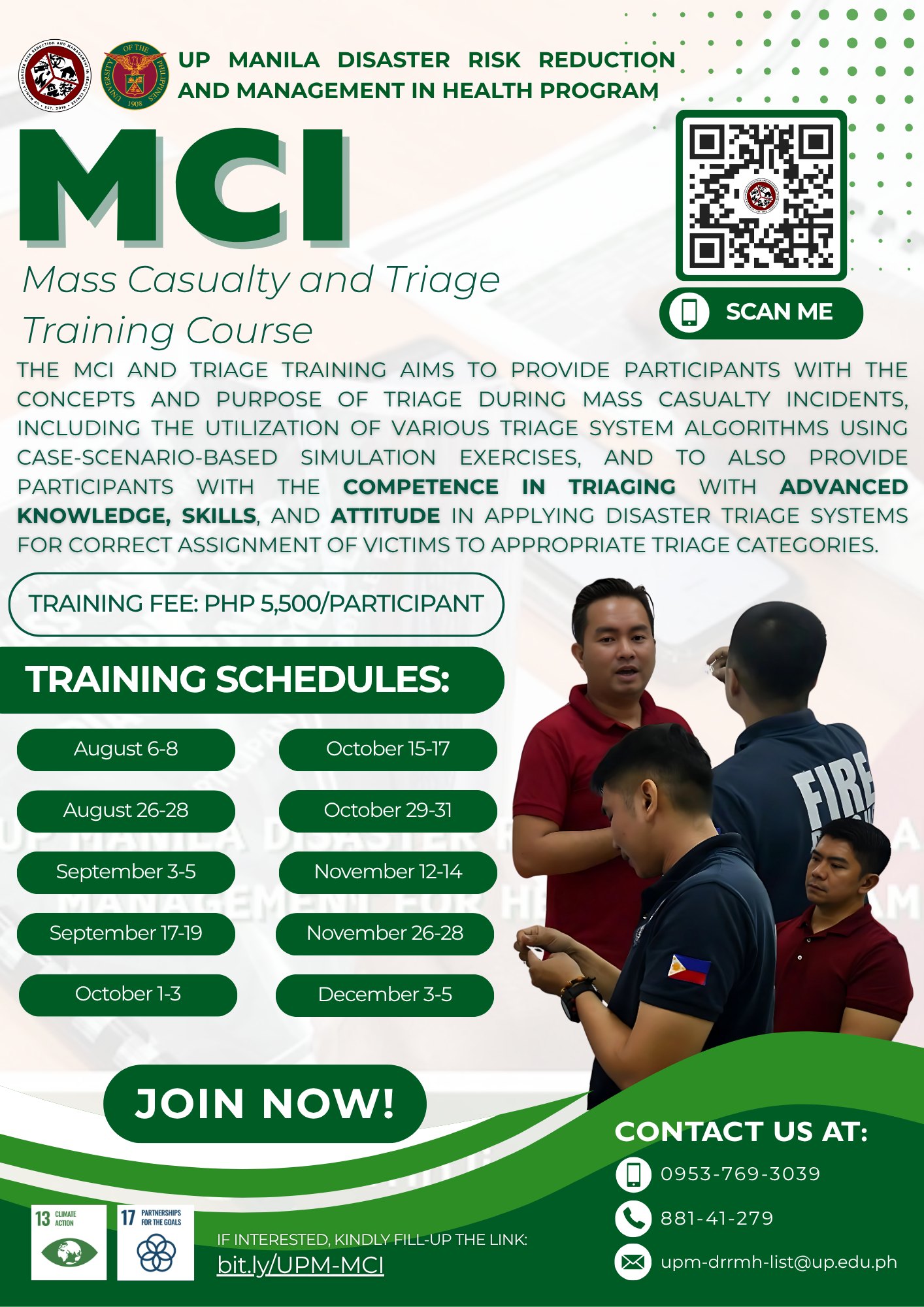 UP - 📢 Enroll Now in the Mass Casualty Incident (MCI) and Triage ...