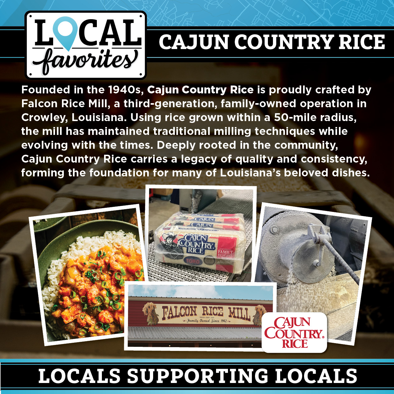 Champagne's - Curious how Cajun Country Rice transforms locally grown ...