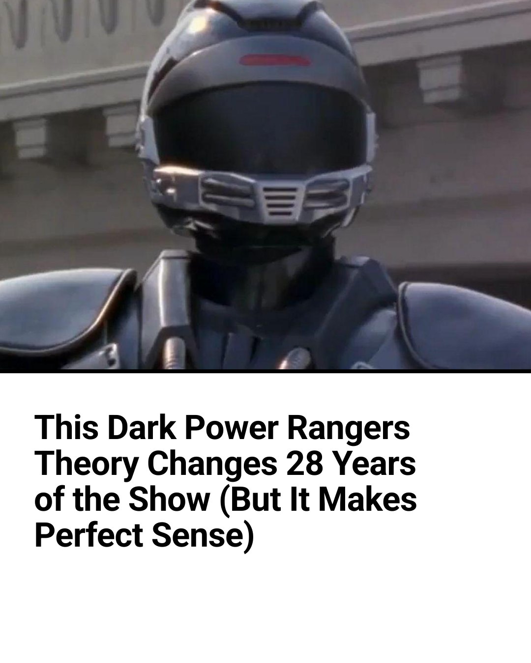 CBR - The Phantom Ranger is a fan favorite Power Ranger,... | Facebook
