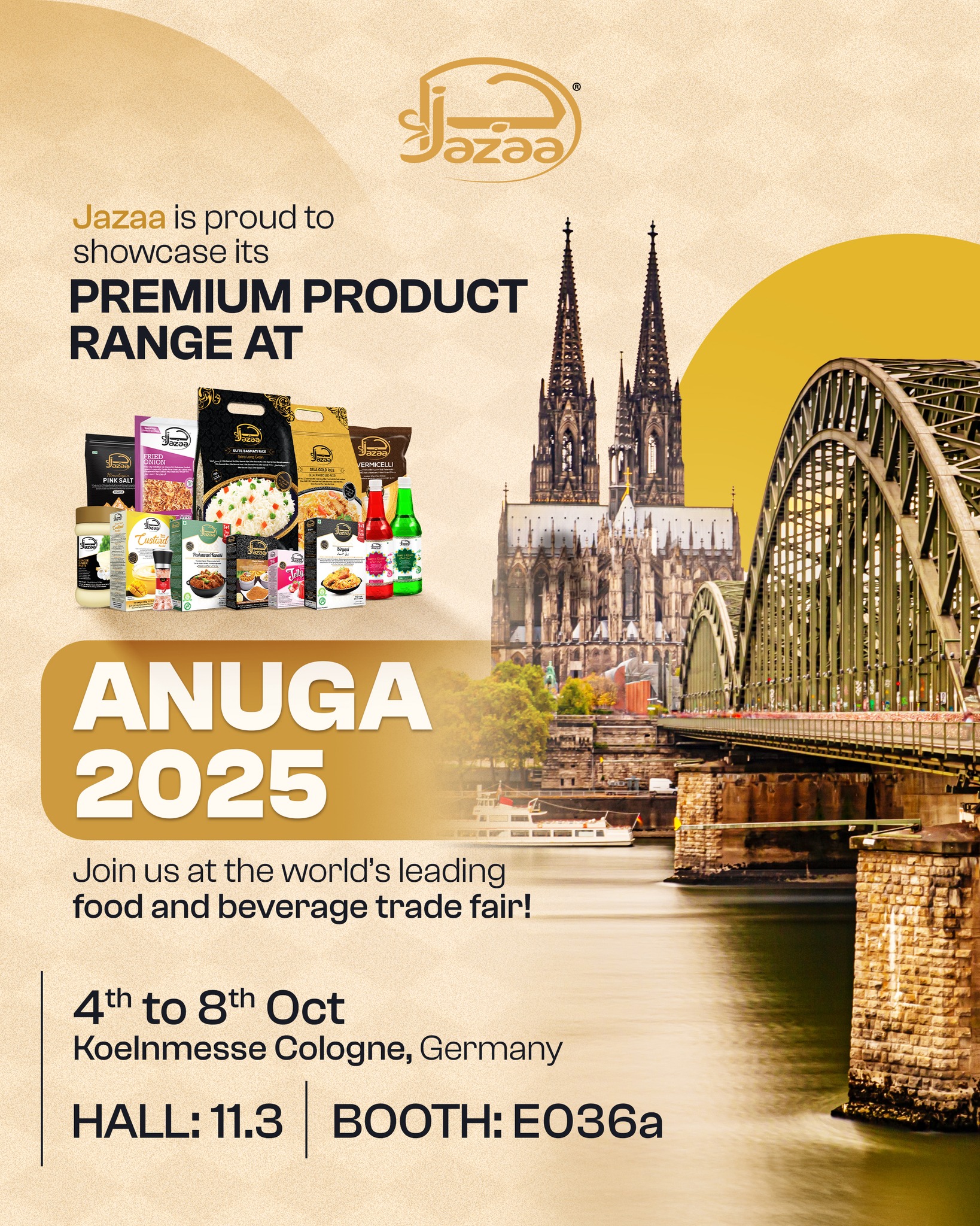 Jazaa - Jazaa is proud to showcase its premium product range at Anuga ...