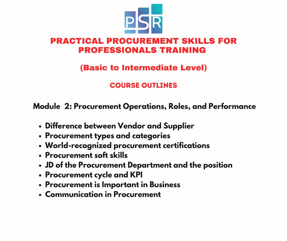 PSR Logistics and Supply Chain Management Training | Yangon