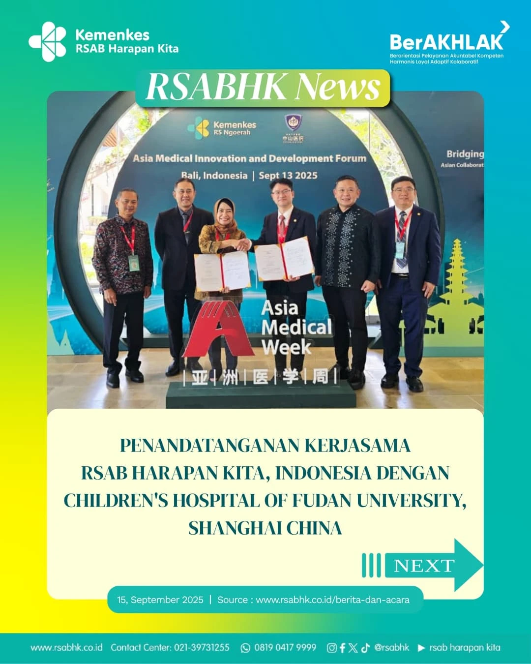 RSAB Harapan Kita resmi menjalin kerja... - RSAB Harapan Kita | Facebook