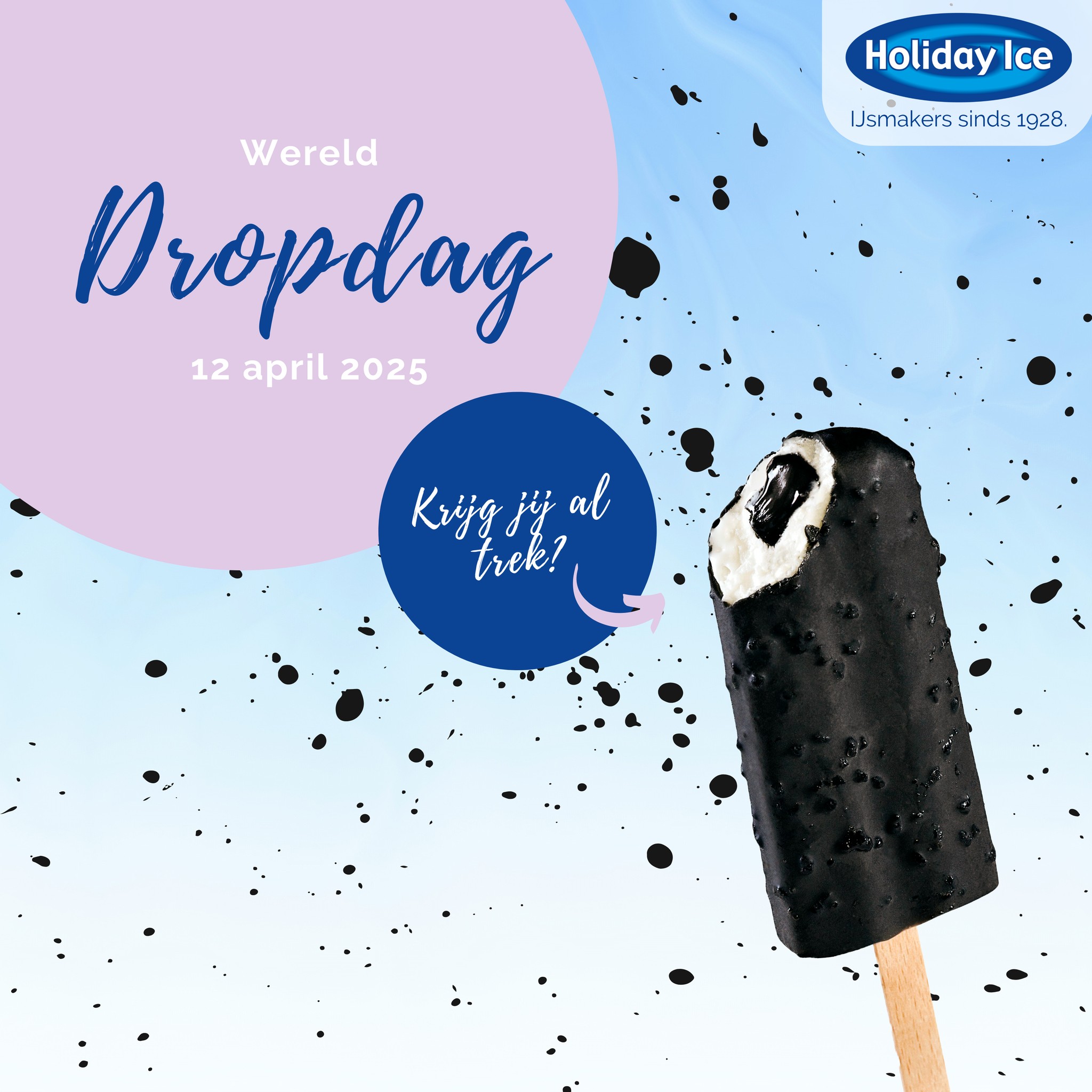 Holiday - 𝐕𝐚𝐧𝐝𝐚𝐚𝐠 𝐢𝐬 𝐡𝐞𝐭 𝗪𝐞𝐫𝐞𝐥𝐝 𝐃𝐫𝐨𝐩𝐝𝐚𝐠! 🖤 Wist je dat wij ijs hebben ...