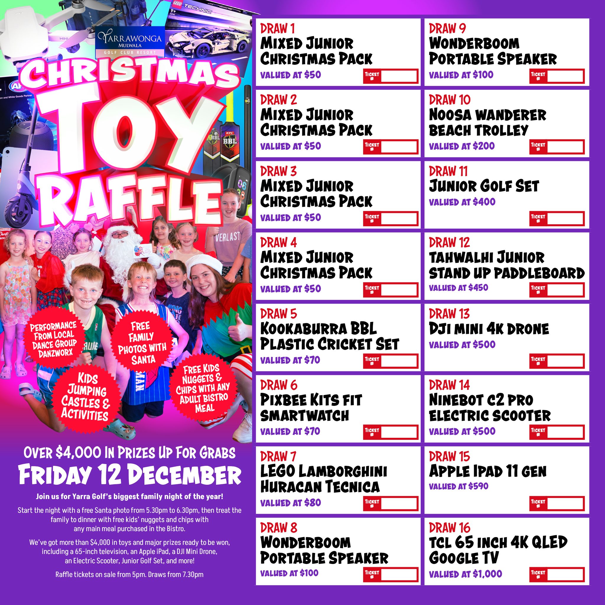 Yarrawonga - 🎁 Over $4,000 in prizes up for grabs this Friday! 🎁 Our ...