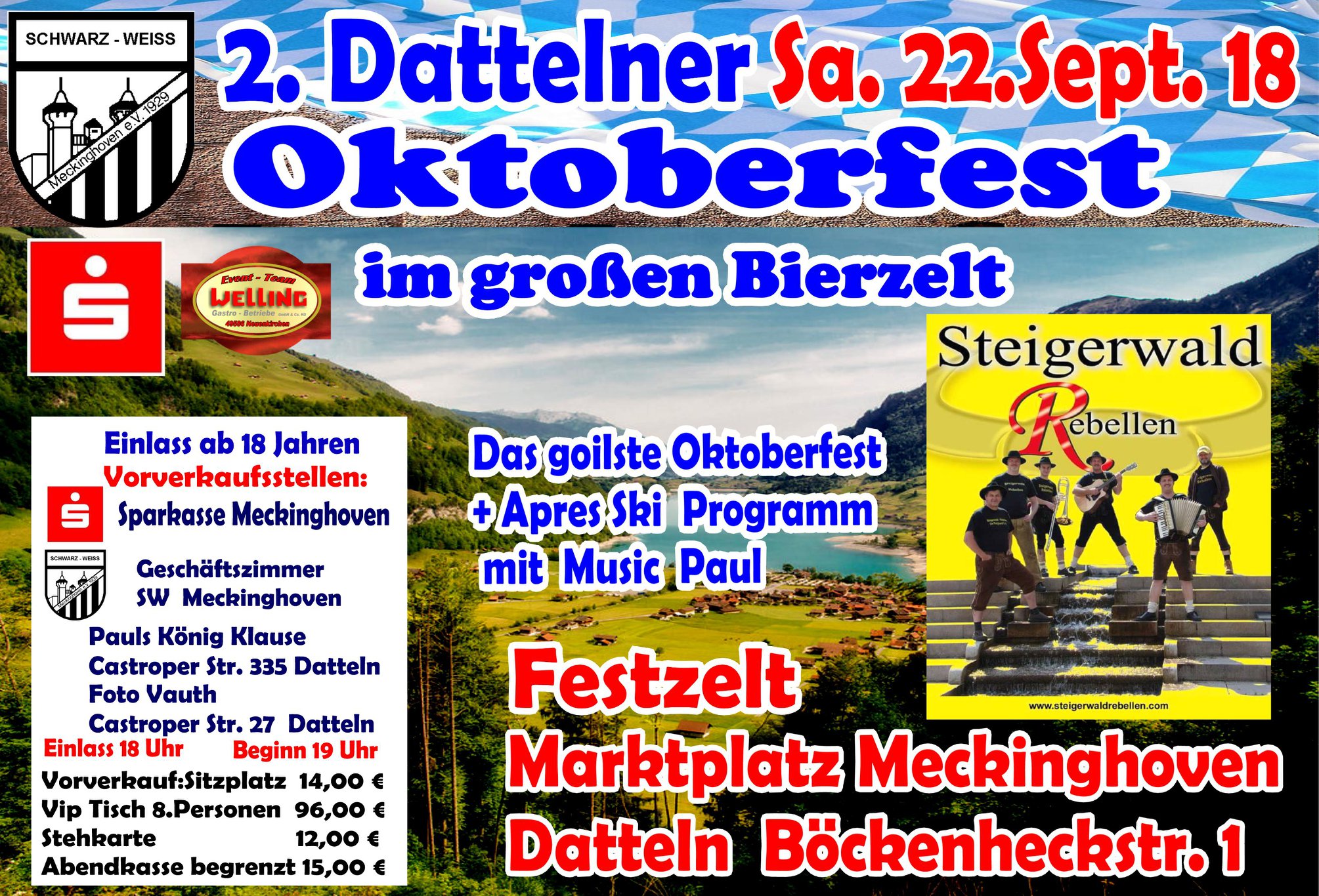 Der Vorverkauf Beginnt Oktoberfest Datteln Facebook