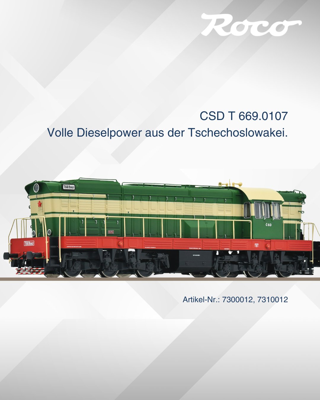Roco.cc - Volle Dieselpower aus der Tschechoslowakei. 🇨🇿🔧 Die T 669. ...