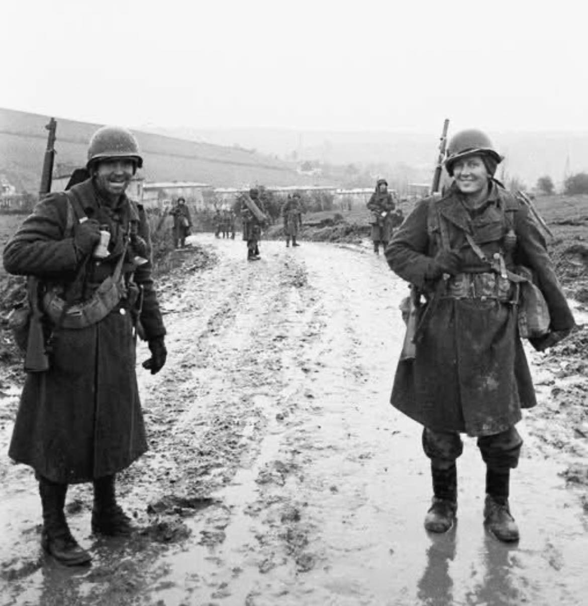 Soldiers of 104th infantry division in Germany