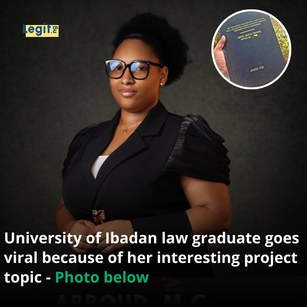 Legit.ng - A University of Ibadan law graduate is trending... | Facebook