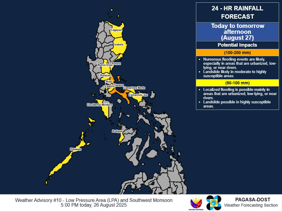 GMA News - LOOK: PAGASA’s heavy rainfall outlook for... | Facebook