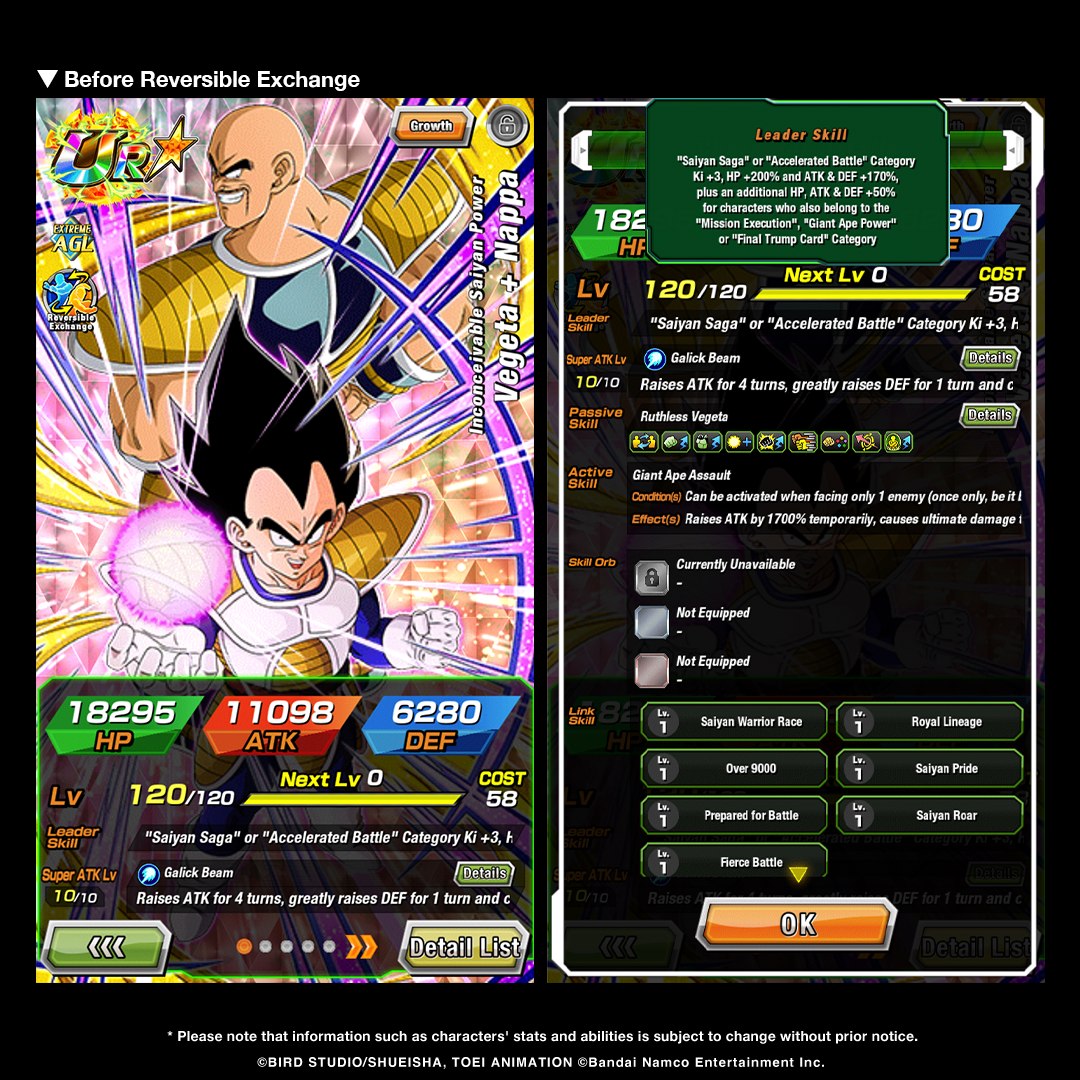 First-hand information on UR [Inconceivable Saiyan Power] Vegeta +