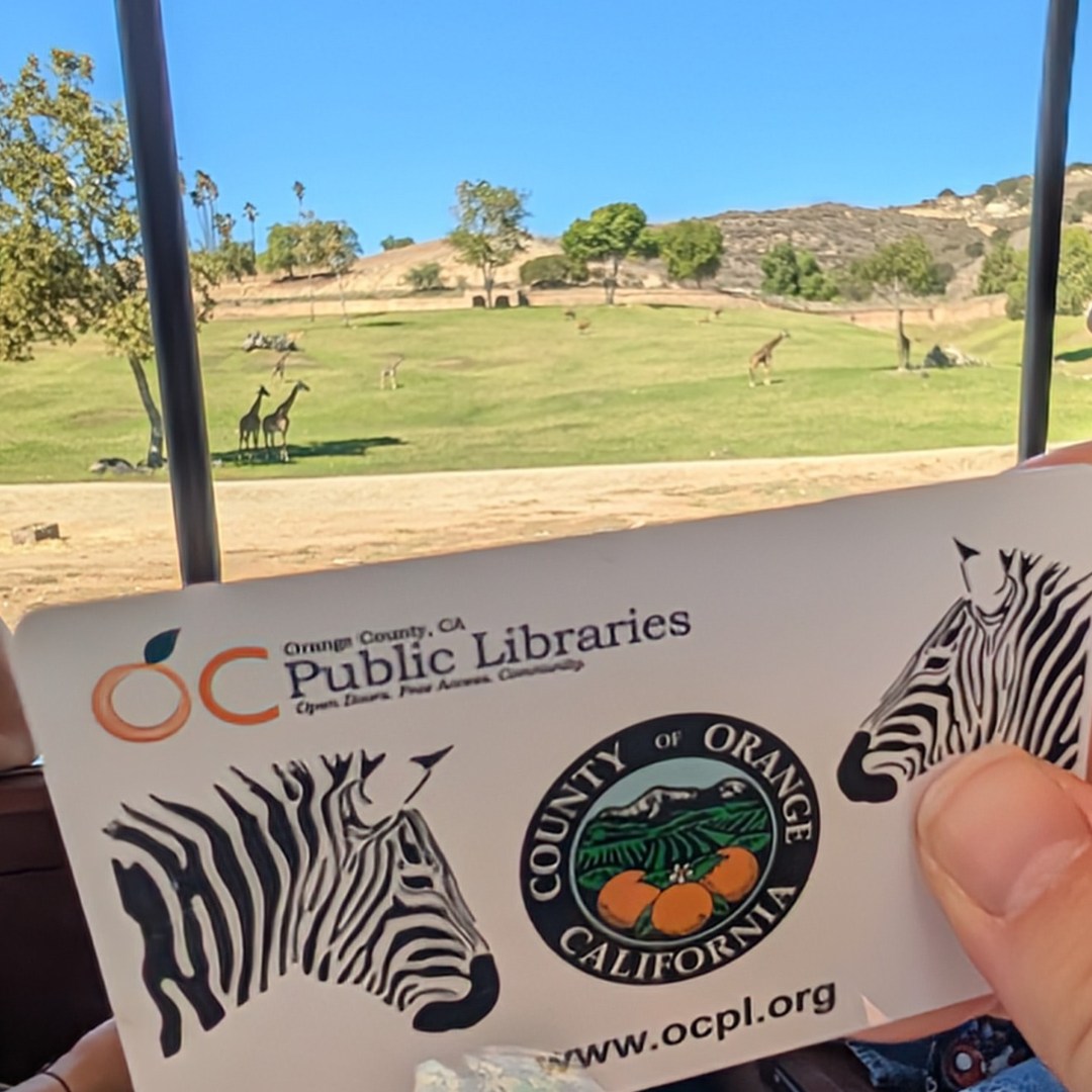 OC - The #OCPLTravelingLibraryCard made a visit to the San Diego Zoo ...