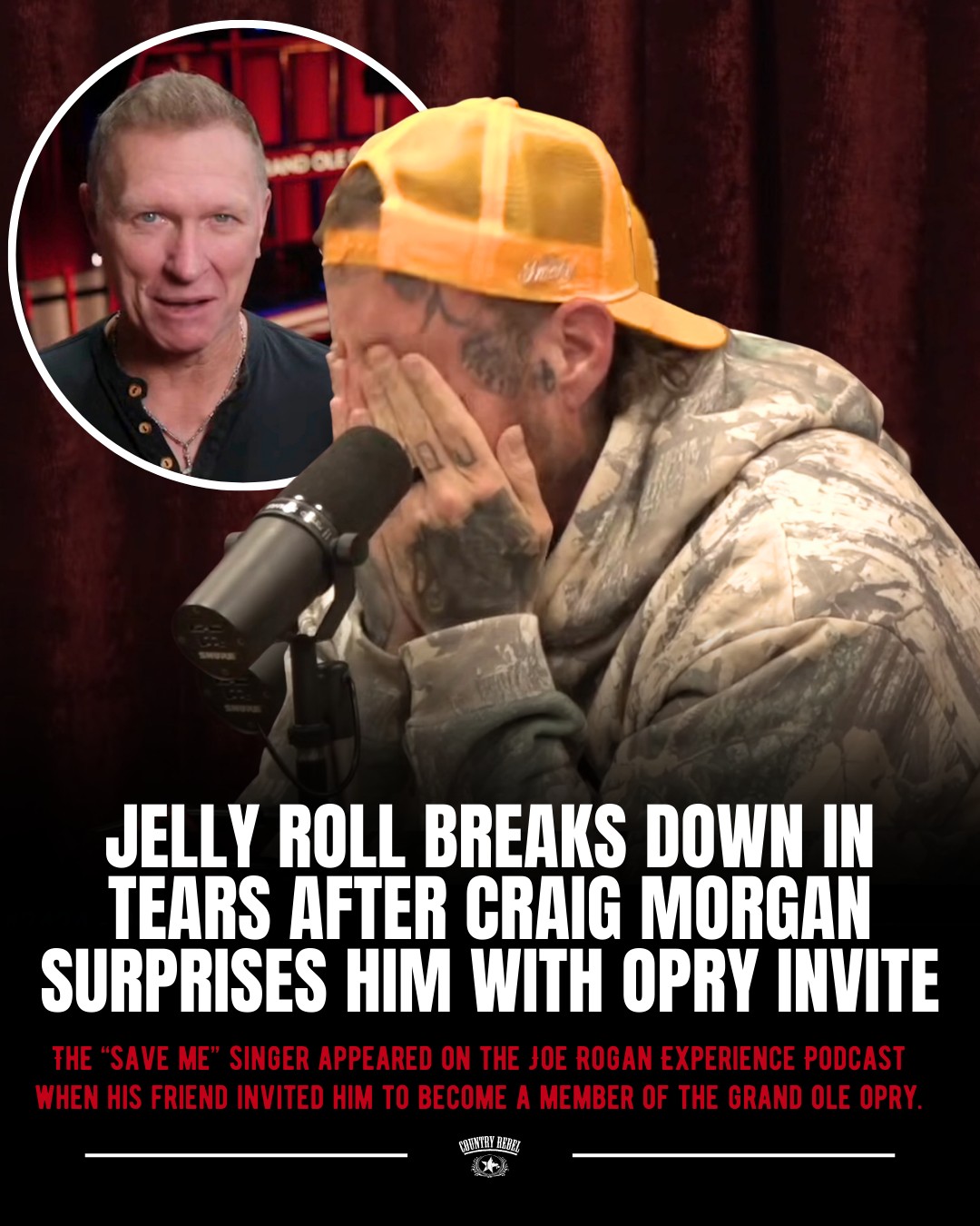 Country - Jelly Roll was a guest on the Joe Rogan Experience on ...