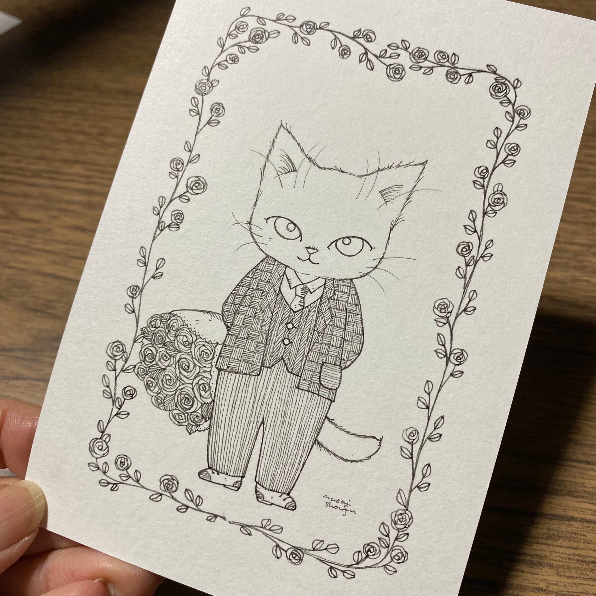 切り絵　猫　松風直美 Naomi Shoufu - Naomi Shoufu papercutting（松風直美）