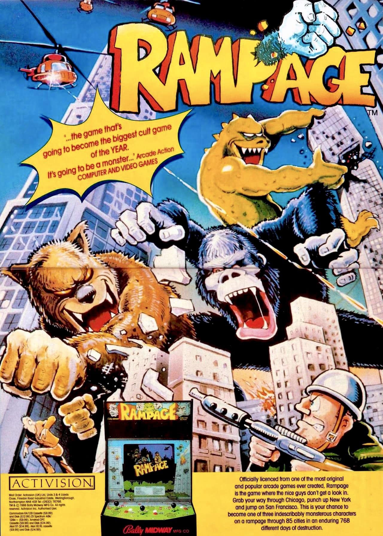 Rampage: Because who doesn't want to spend their day as a giant