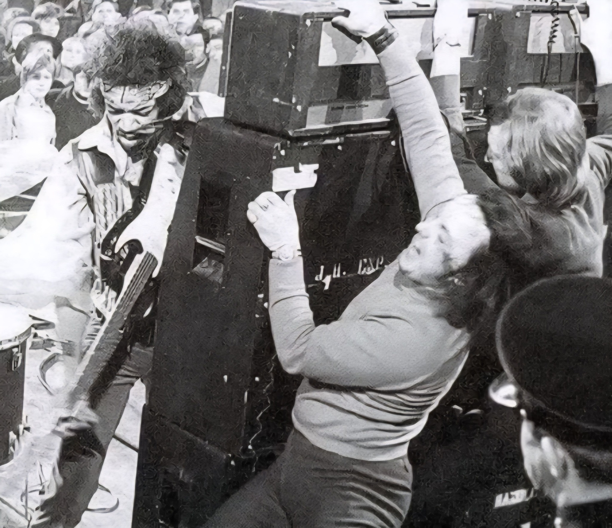 Jimi Hendrix used to ram his guitar into his Marshall stage amps