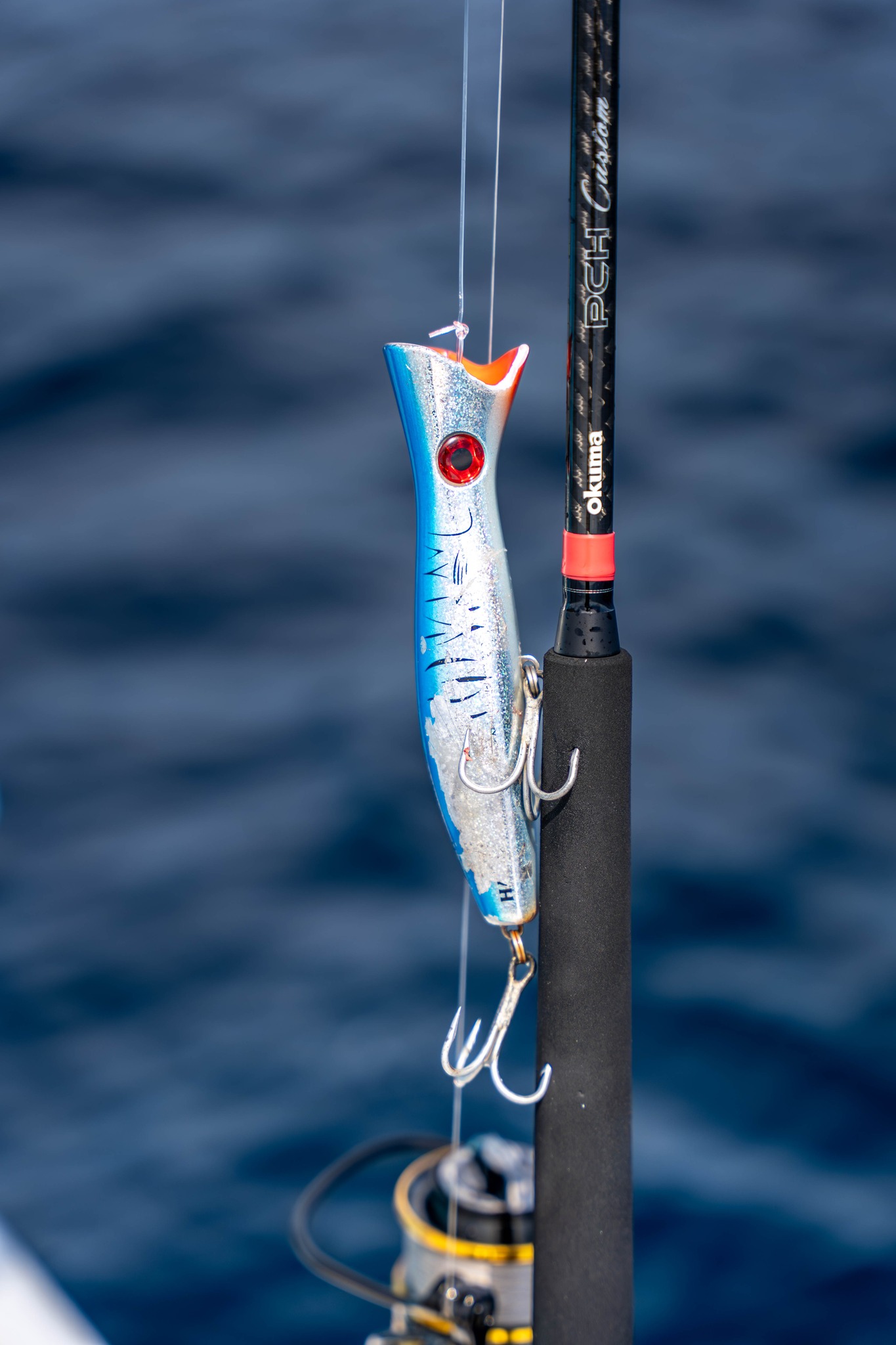 okuma big bait rod Makaira Trolling MK-TR-601XXH Finished with Fuji ECS reel seats Okuma Guide Select B Swimbait