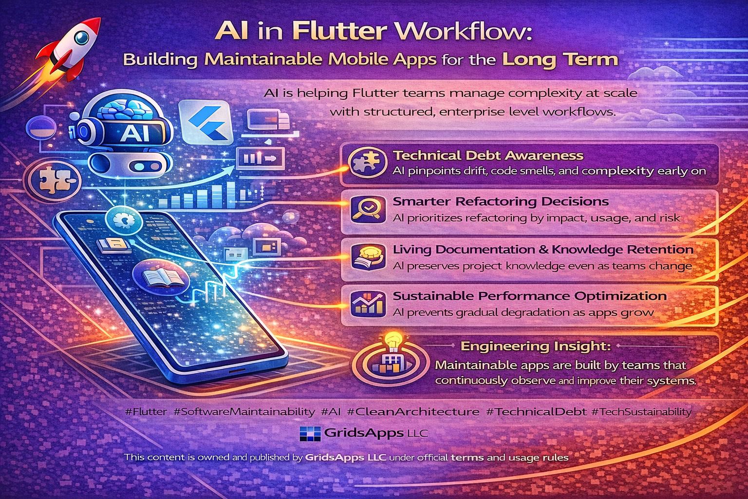 GridsApps - 📱 AI in Flutter Workflow: Building Apps That... | Facebook