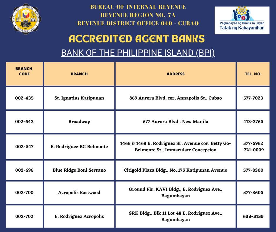 To our valued... - BIR Revenue District Office 040 - Cubao | Facebook