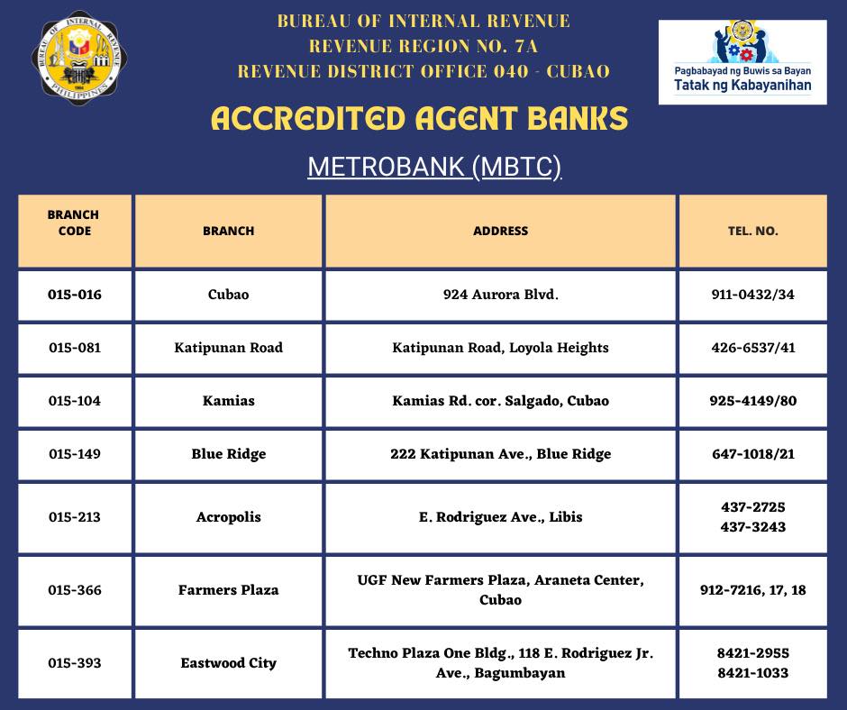 To our valued... - BIR Revenue District Office 040 - Cubao | Facebook