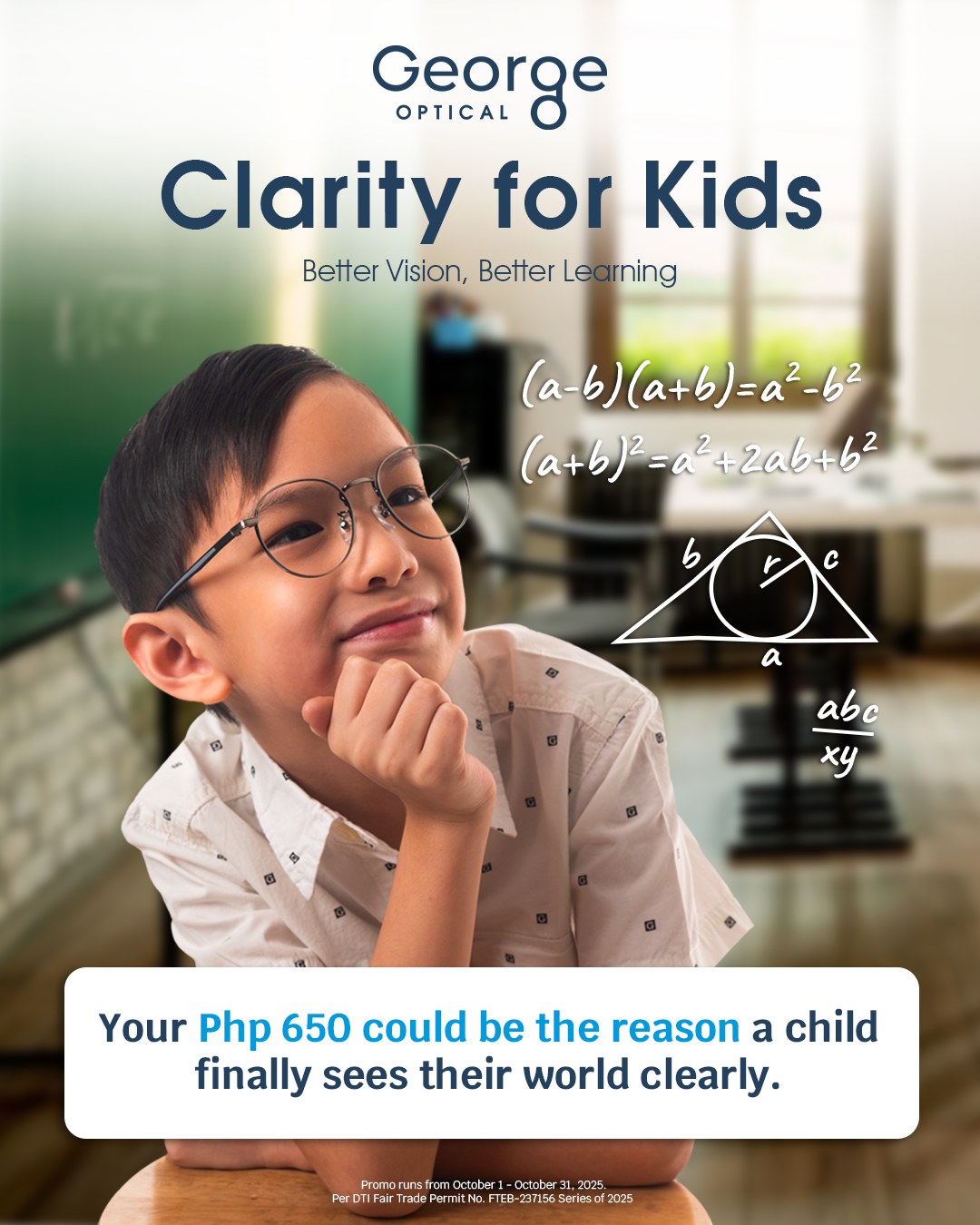 George - A child’s world opens up when they can see clearly! 👓 As we ...