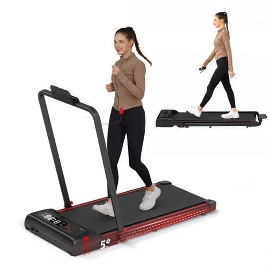 Tapis de course pliable avec télécoande et écran LCD , tapis de