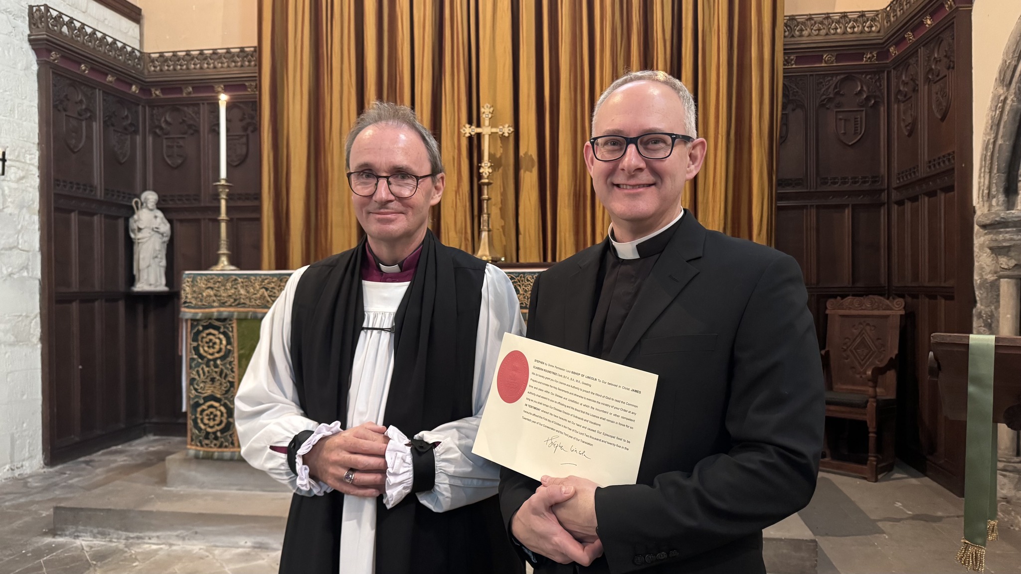 It was a pleasure to formally... - The Diocese of Lincoln | Facebook