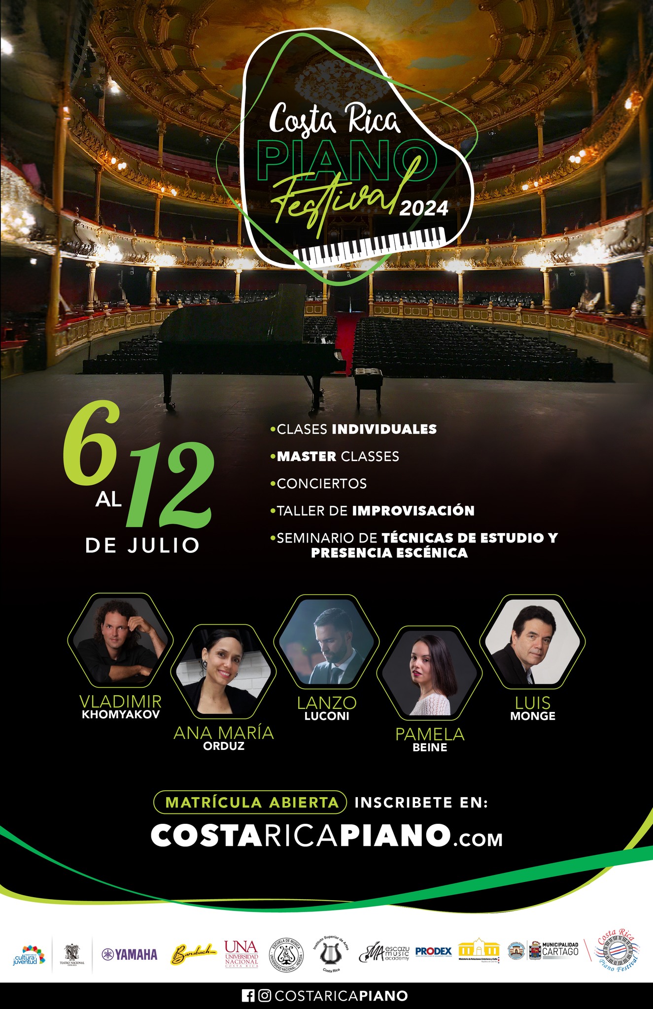 🎹 ¡Inscripciones abiertas para... - Costa Rica Piano Festival