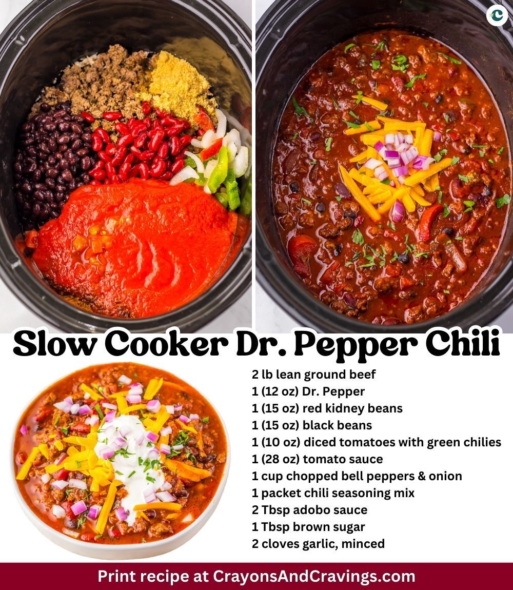 Smart - DR PEPPER CHILI 🥤🌶️ 🔥 • 2 lb lean ground beef • 1 (12 oz) Dr ...