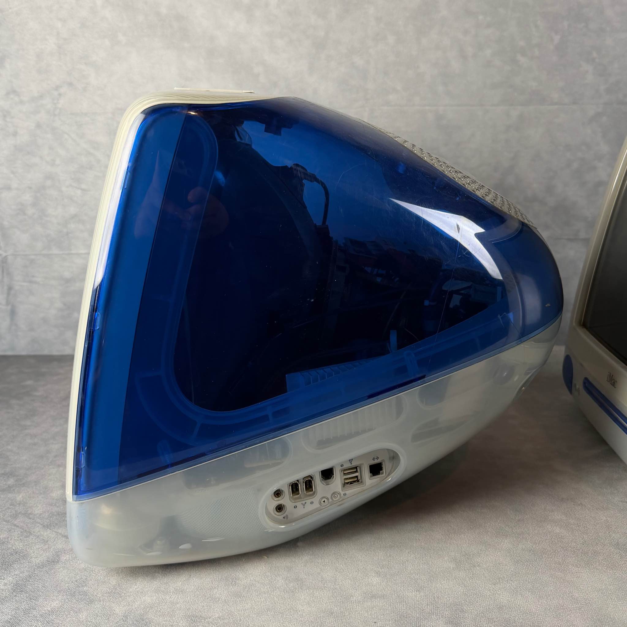Vintage Apple iMac G3 Blueberry Computer UNTESTED - Desktop Computers ...