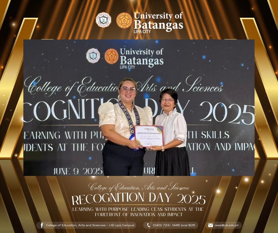 College of Education, Arts and Sciences - UB Lipa City