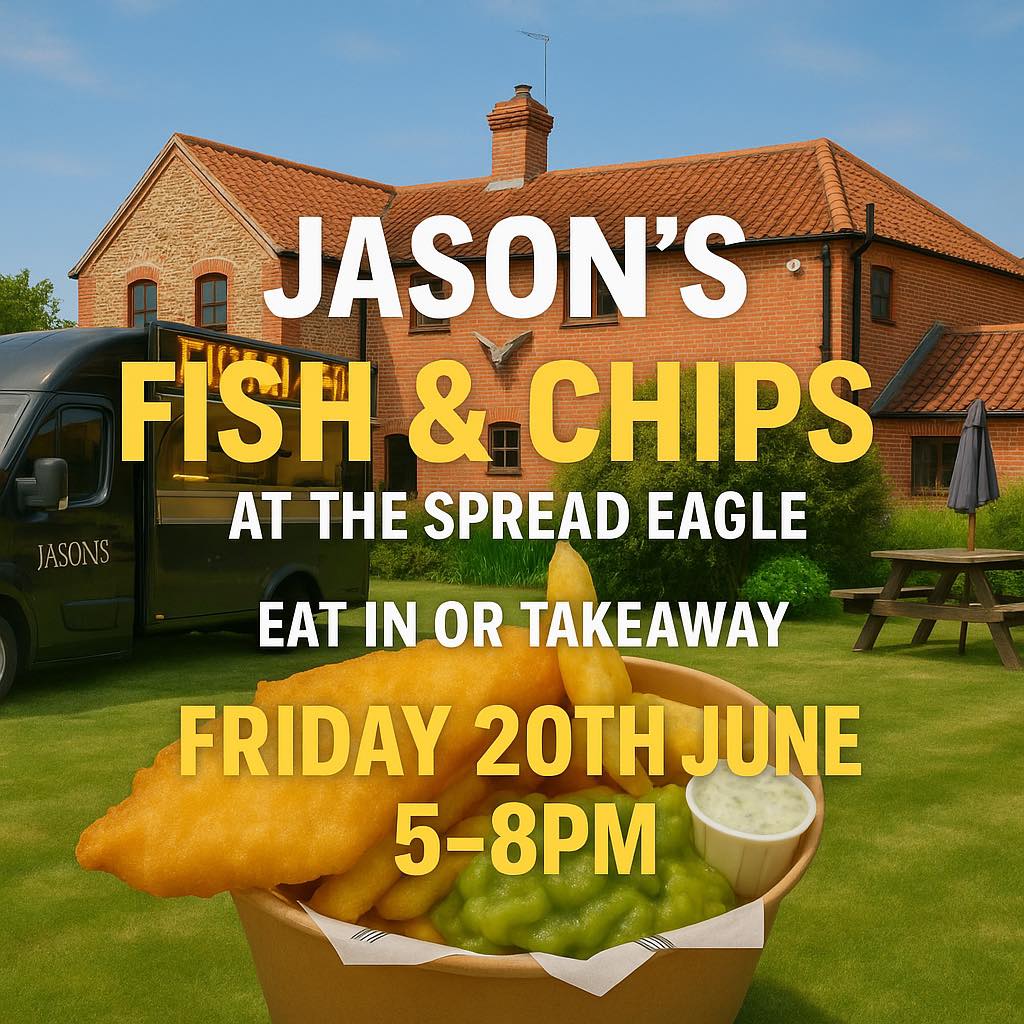 🎣 Jason’s Fish & Chips is coming to The... - The Spread Eagle | Facebook