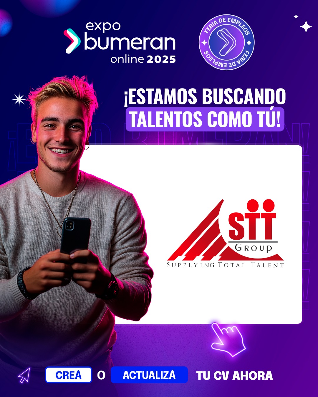 🔎 ¡Estamos en la feria de empleos... - Grupo STT Argentina | Facebook
