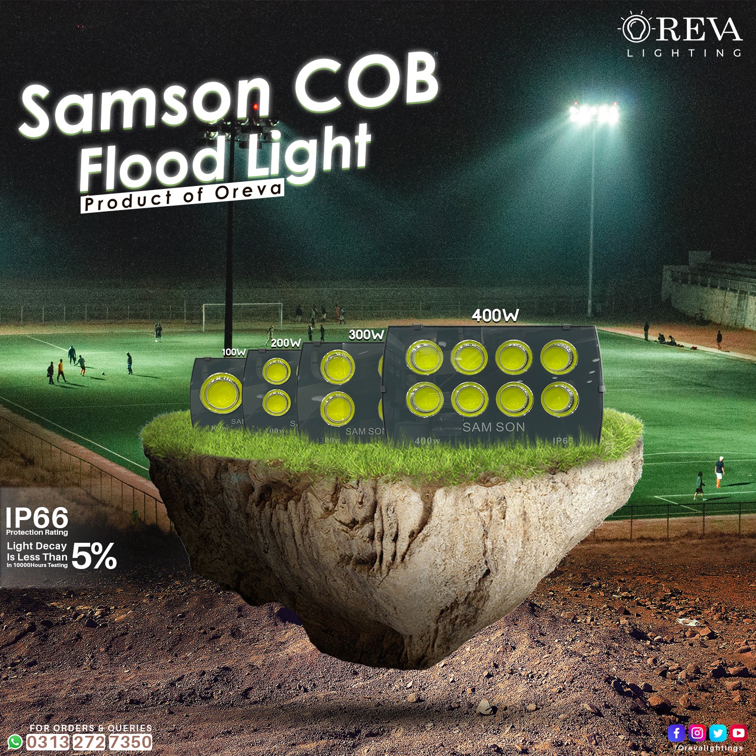 Oreva - Oreva Lighting Introducing 100 to 400 Watts Flood Light Samson ...