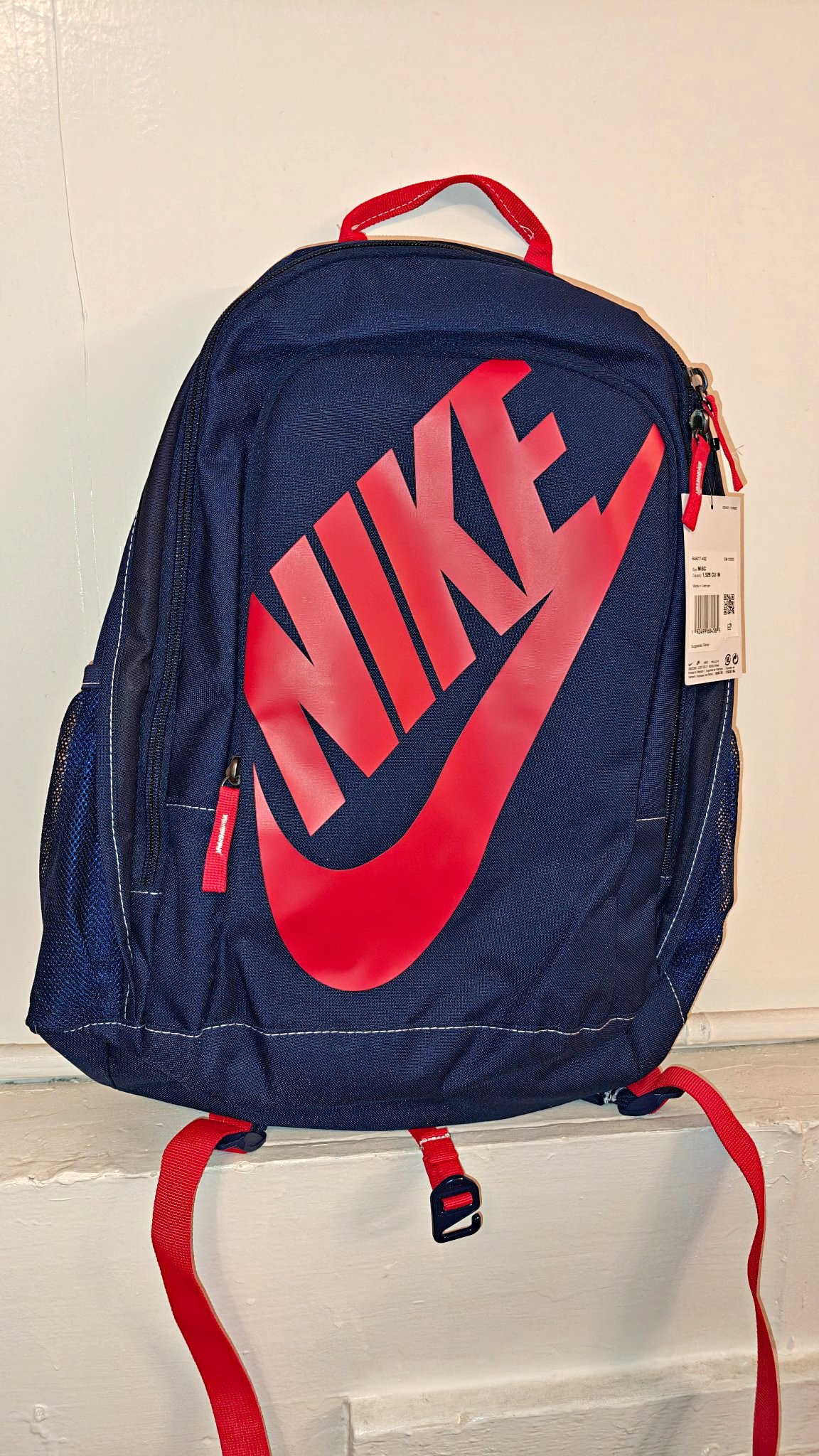 nike backpacks navy blue and red USA Stadium Backpack - Dark Obsidian/White/Speed Red/Black - Backpack 12 W x 19 H x 9 D Nike Team Usa Elite Pro