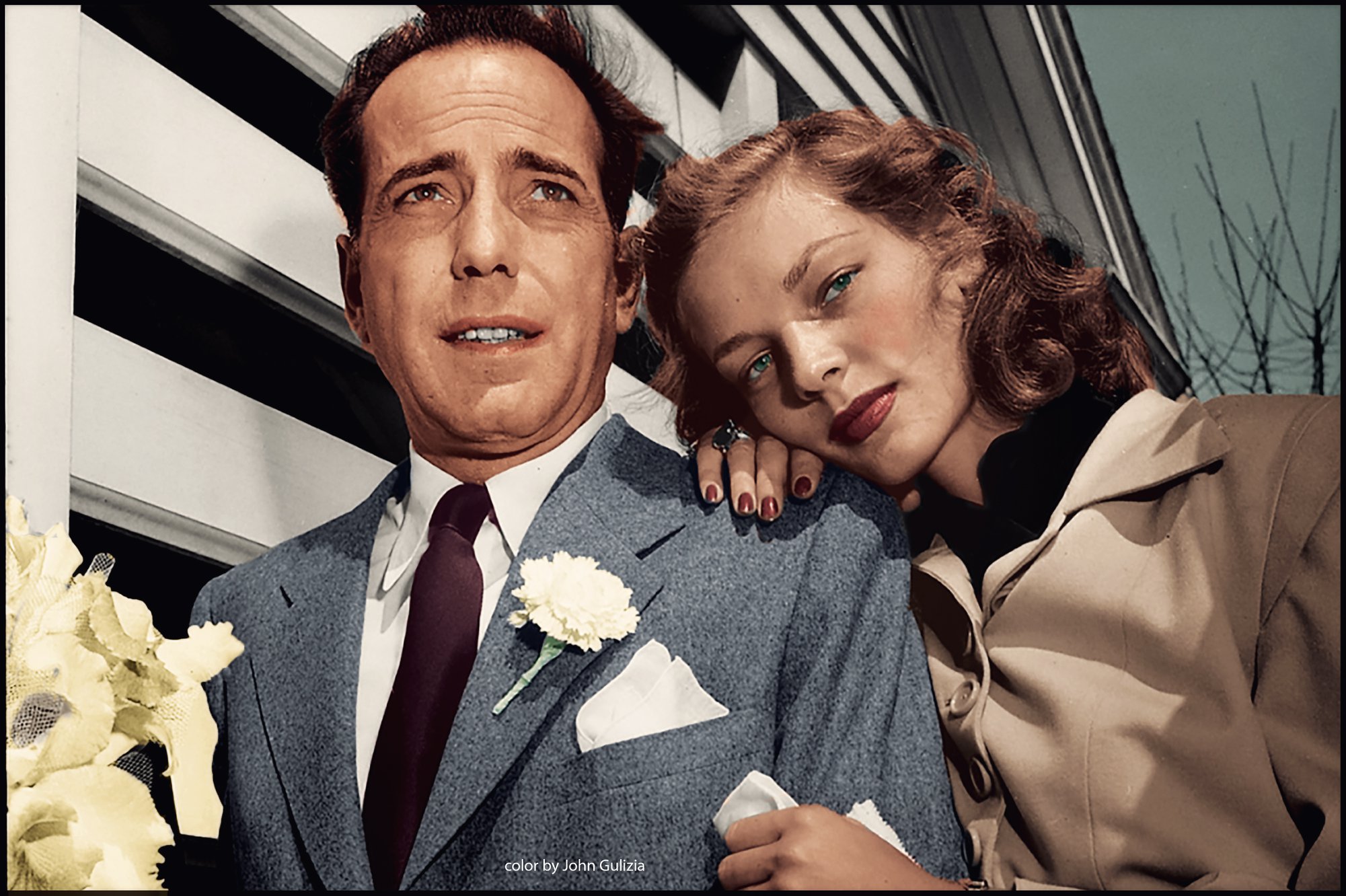 The Color of Time - Humphrey Bogart and Lauren Bacall on their Wedding ...