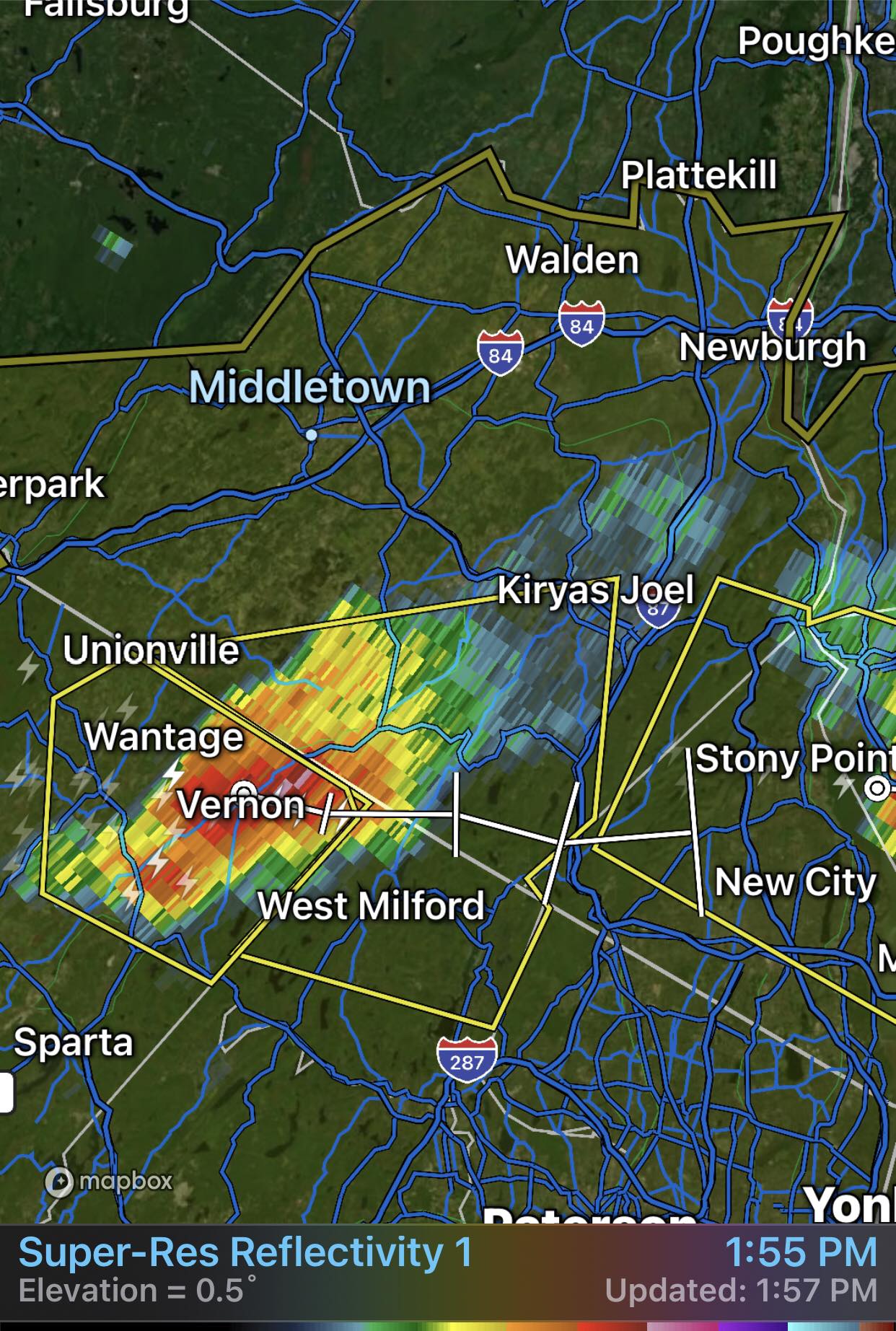 Hudson - ⚠️⚡️ Severe Thunderstorm Warning National Weather Service New ...