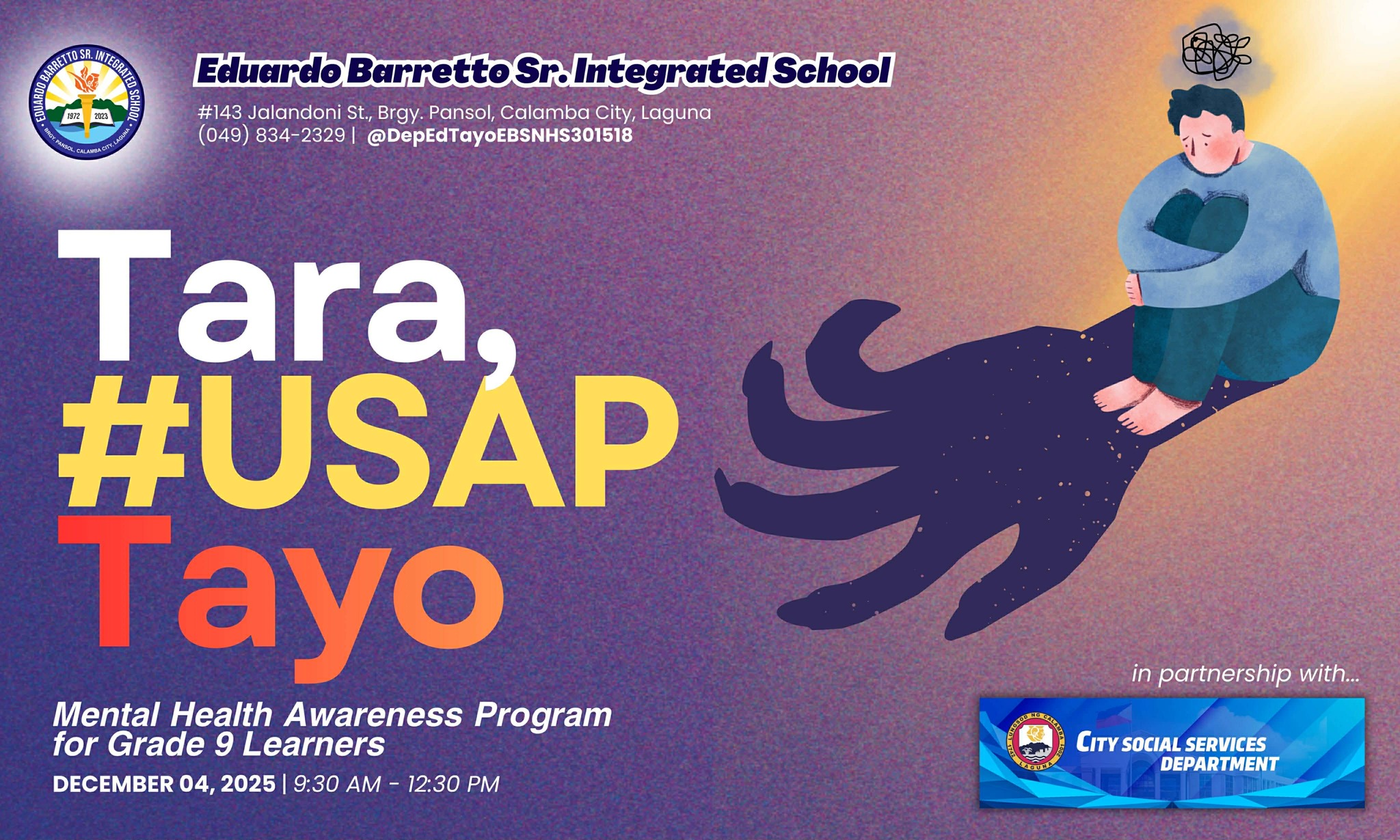 TARA #USAP TAYO Calling all Grade 9 Learners Join us for a Mental ...