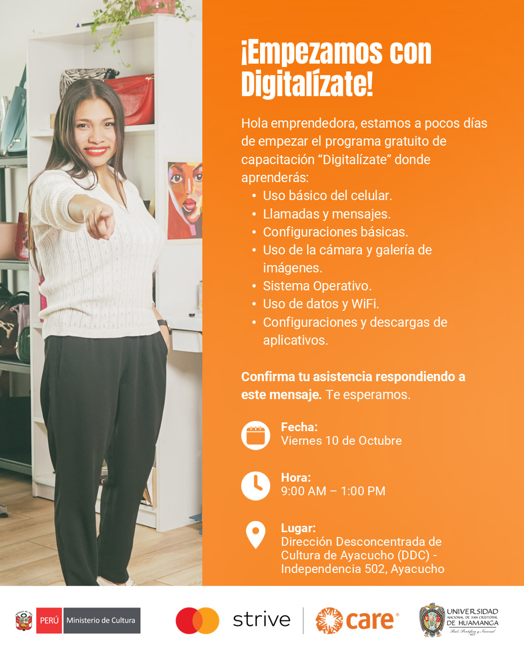 Universidad - ¡ATENCIÓN MUJERES EMPRENDEDORAS DE AYACUCHO!🥳 👉CARE Perú ...