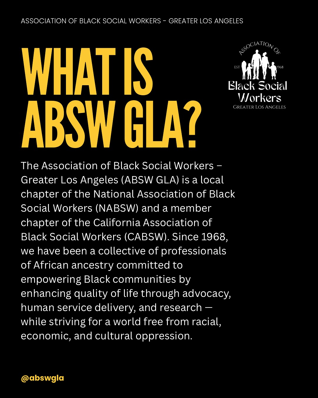 Association of Black Social Workers-Greater Los Angeles | Los Angeles CA