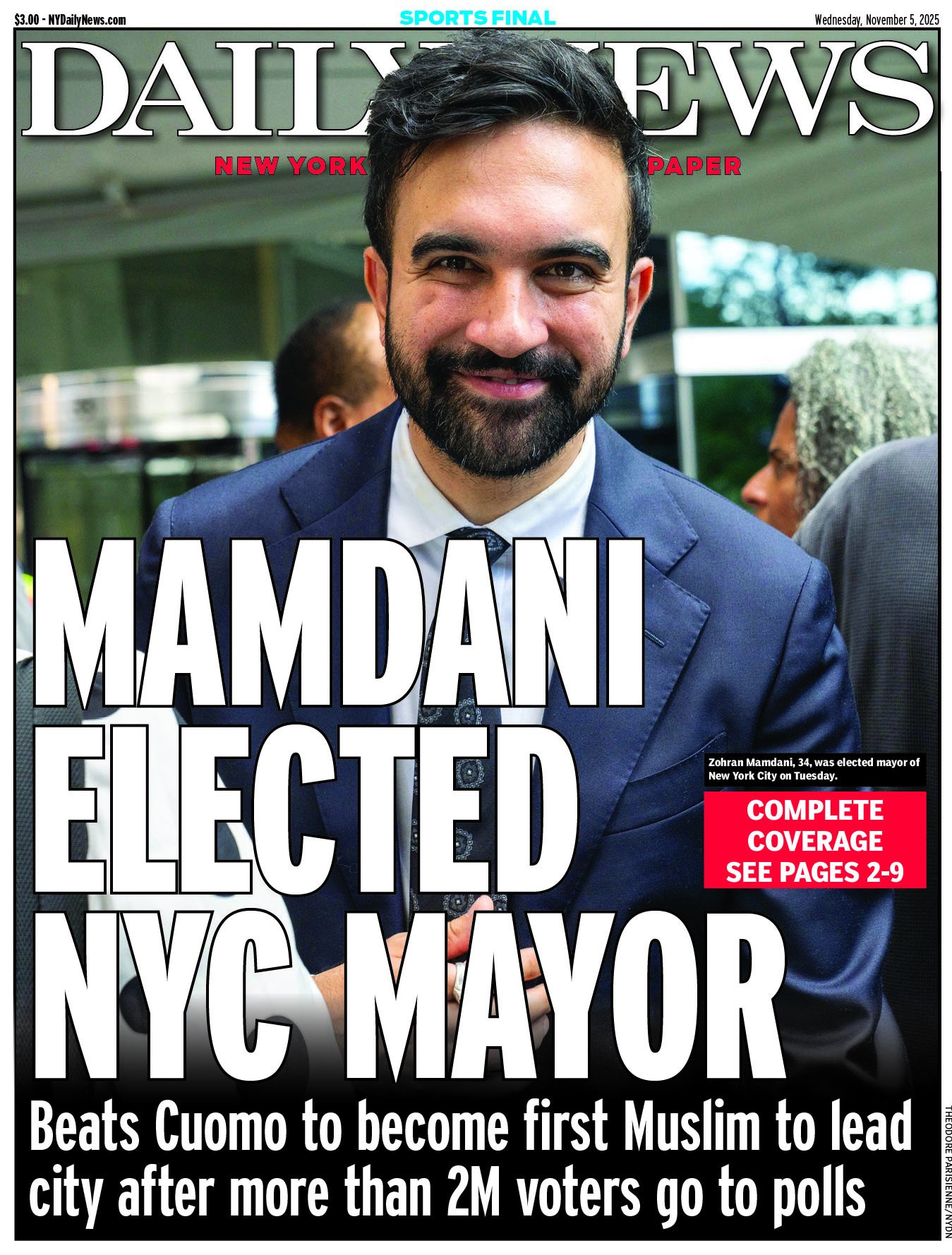 MAMDANI ELECTED NYC MAYOR Beats... - New York Daily News | Facebook