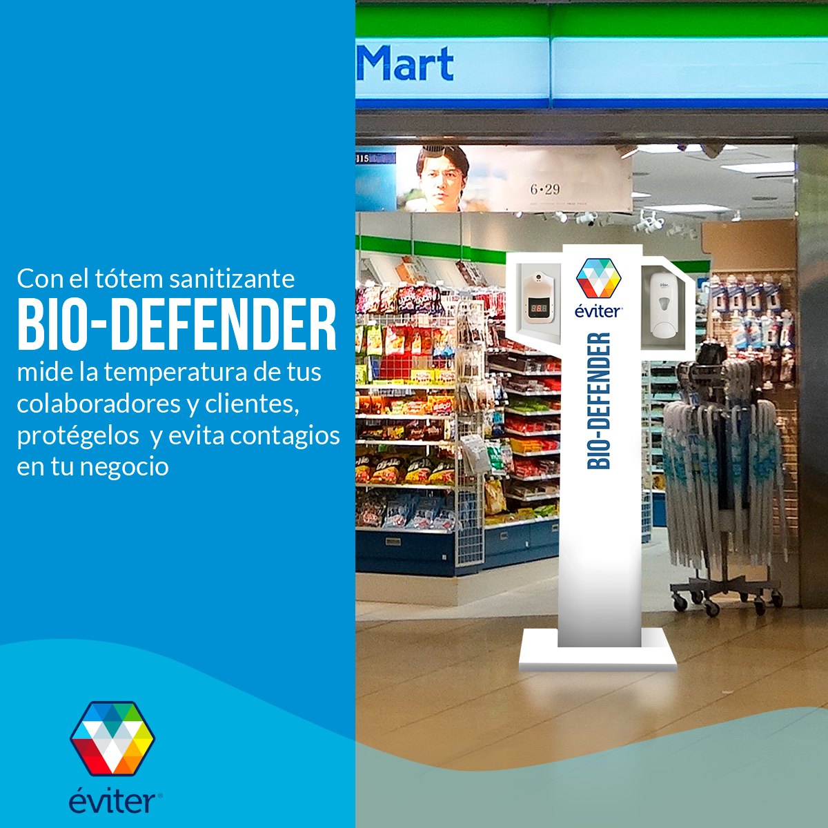 BIO-DEFENDER - 🛡Tótem Sanitizante para tu tienda de...