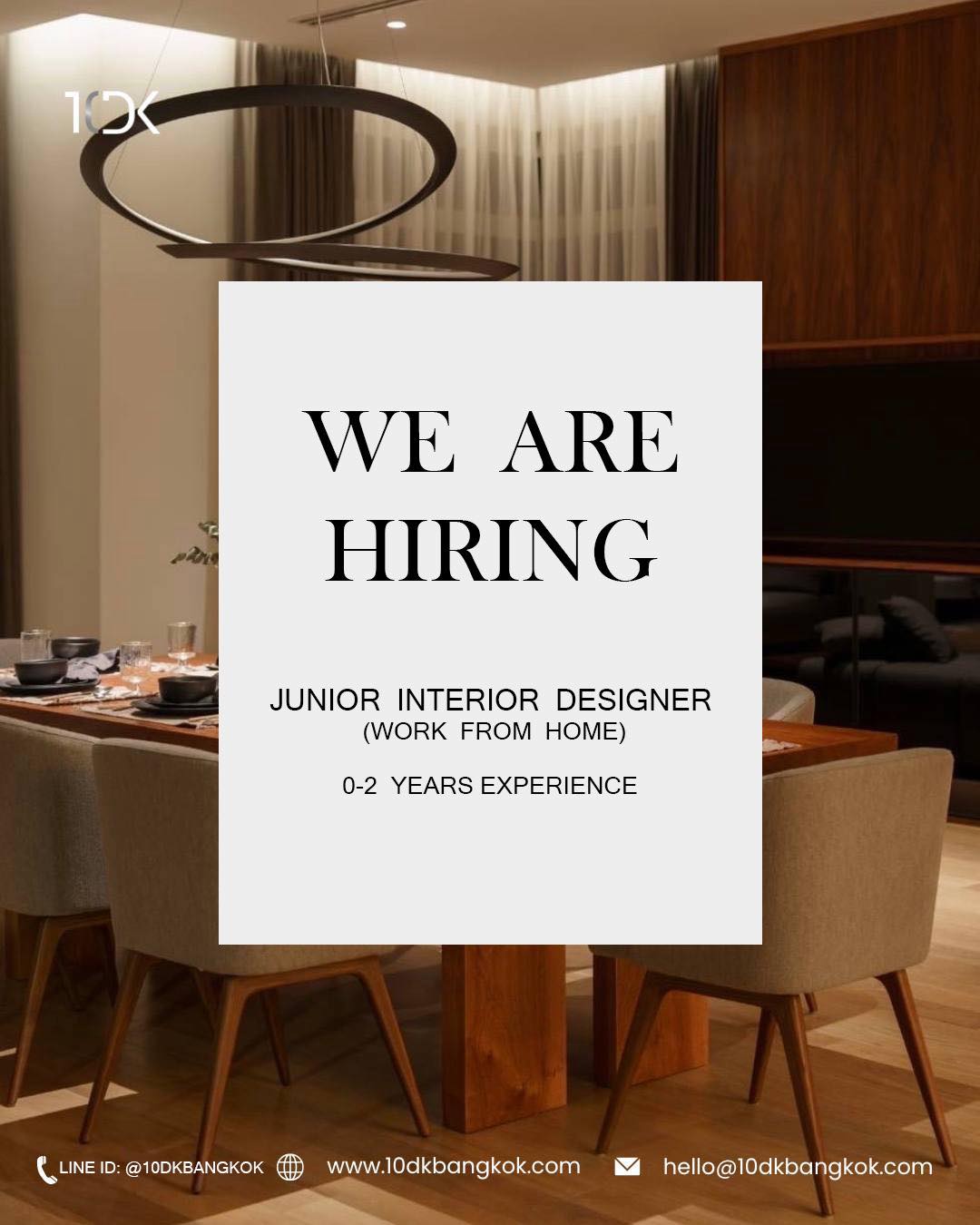 10DK - We are hiring! Junior Interior Designer (work from home) Salary ...