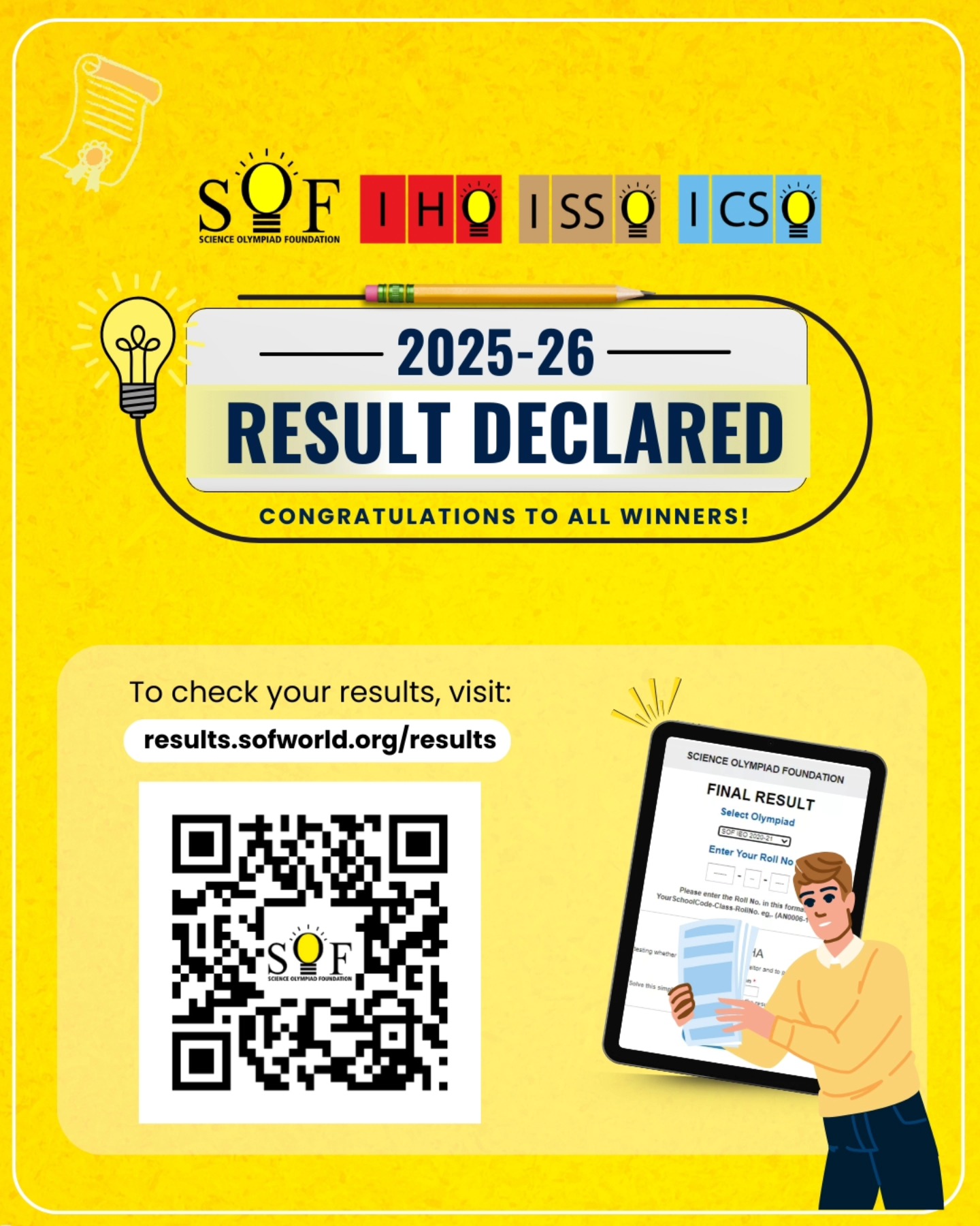 Science - The results for the following SOF Olympiads for the academic ...