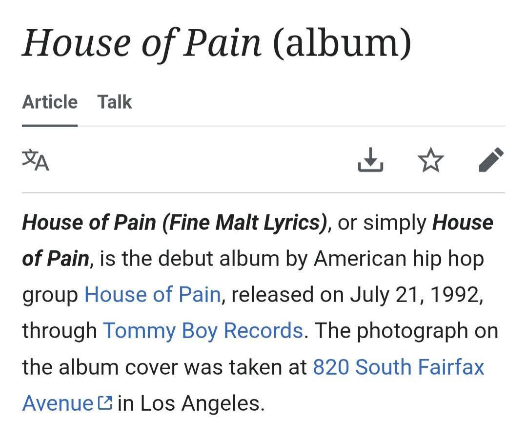 Today from the collection: House Of Pain 