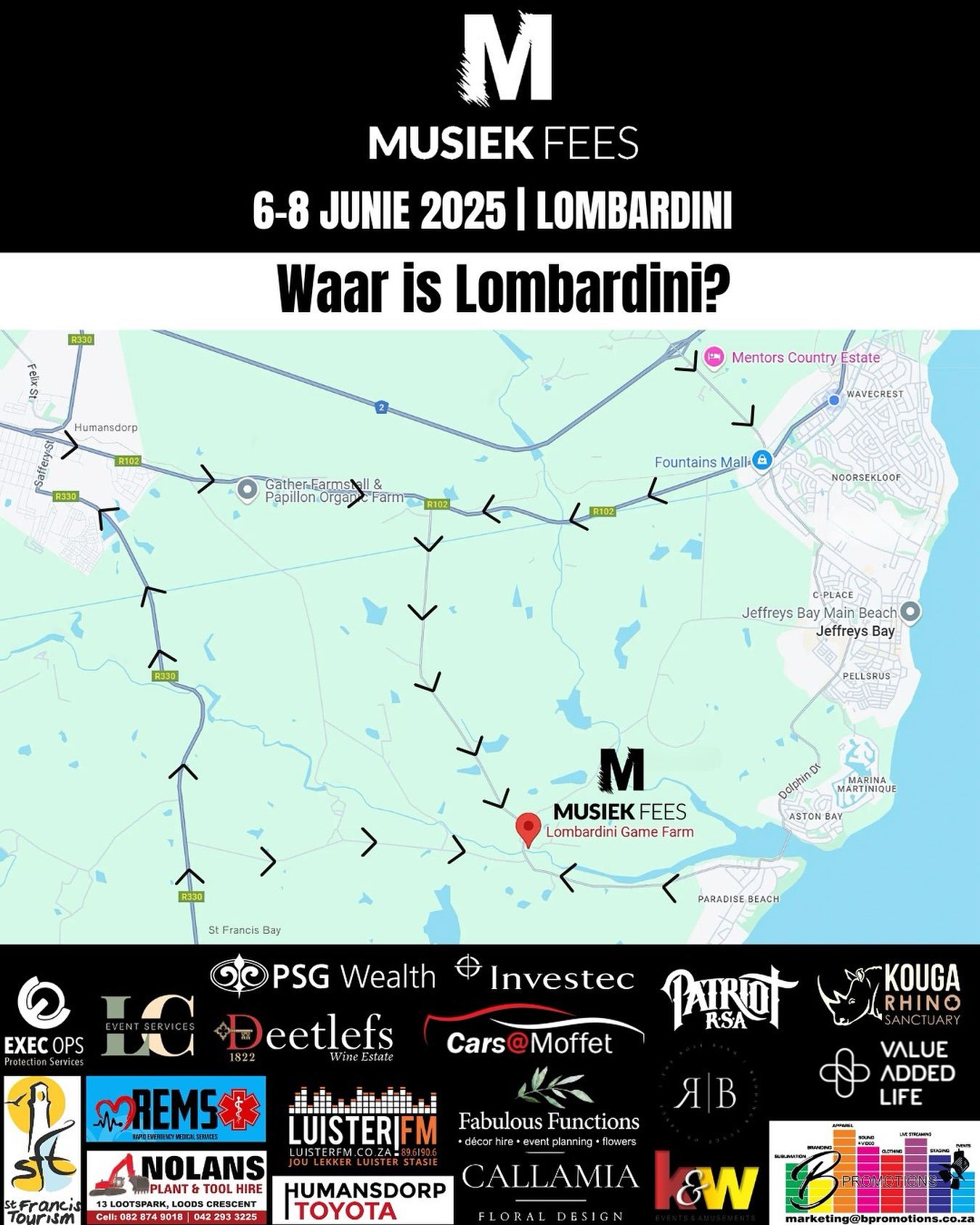 📣 This year's Lombardini Musiek... - Jeffreys Bay Tourism | Facebook