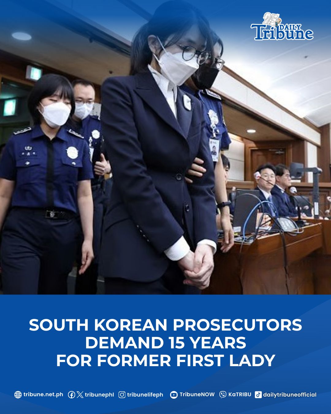 Daily - South Korean prosecutors demanded Wednesday a 15-year prison ...