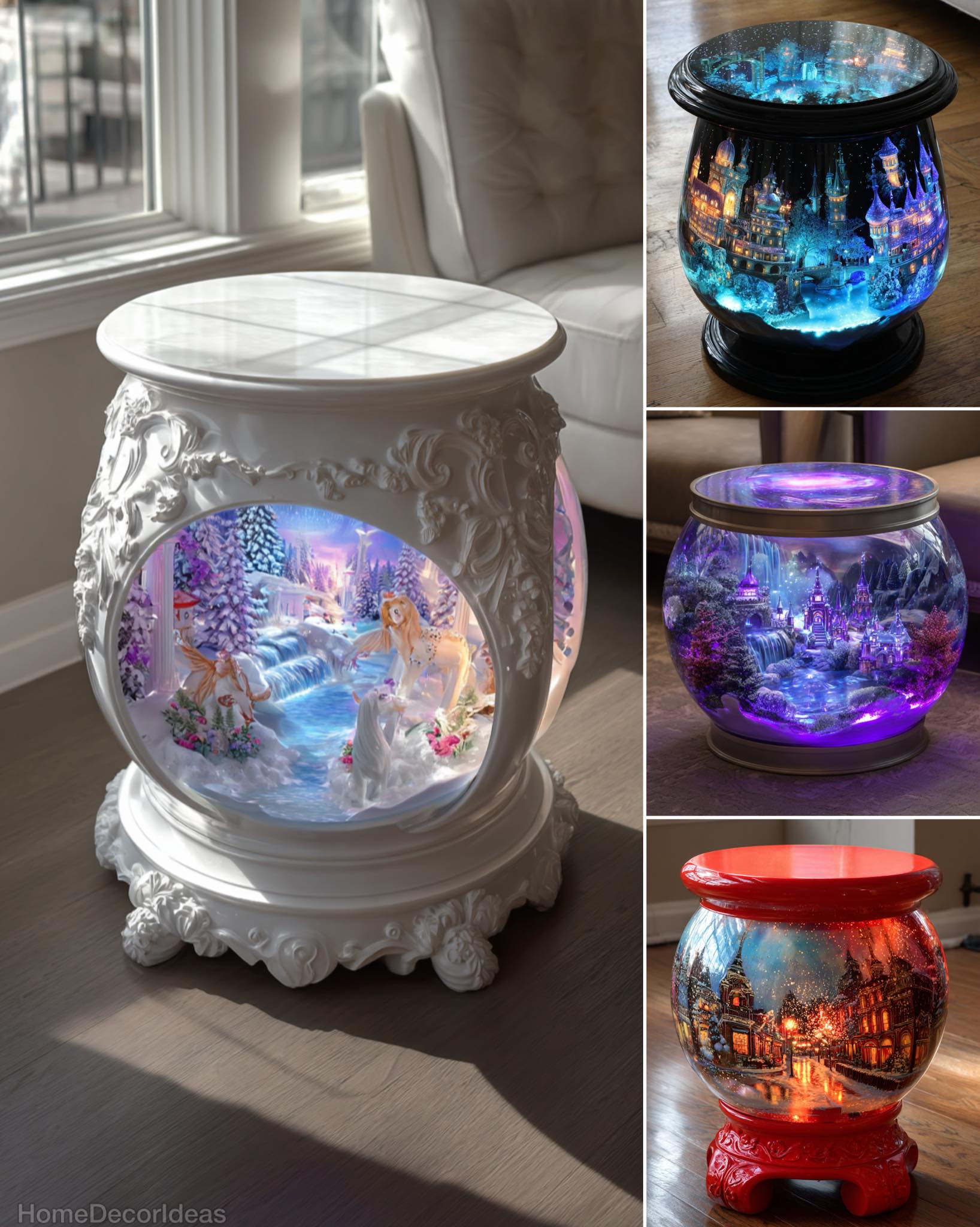 Home - Snow Globe Side Tables 😱 #Christmas #fblifestyle - https ...
