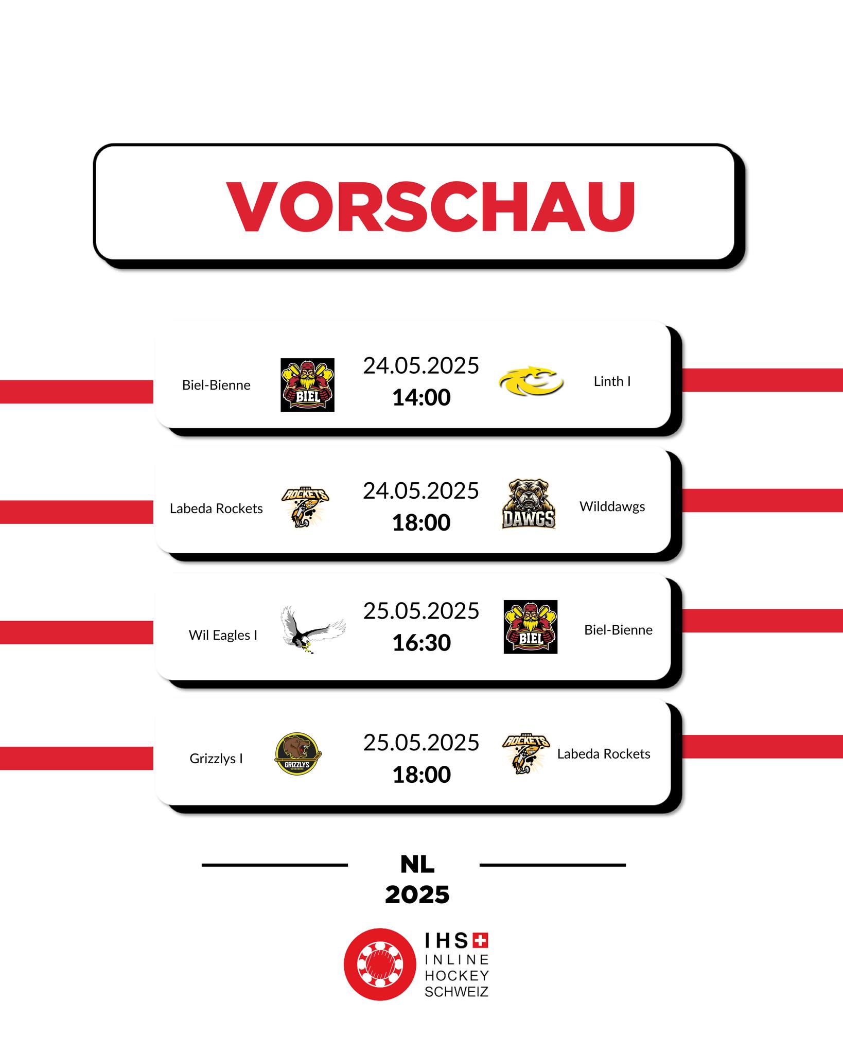Inline - 🏒 🇨🇭 Die Labeda Rockets attackieren die Tabellenführung und ...