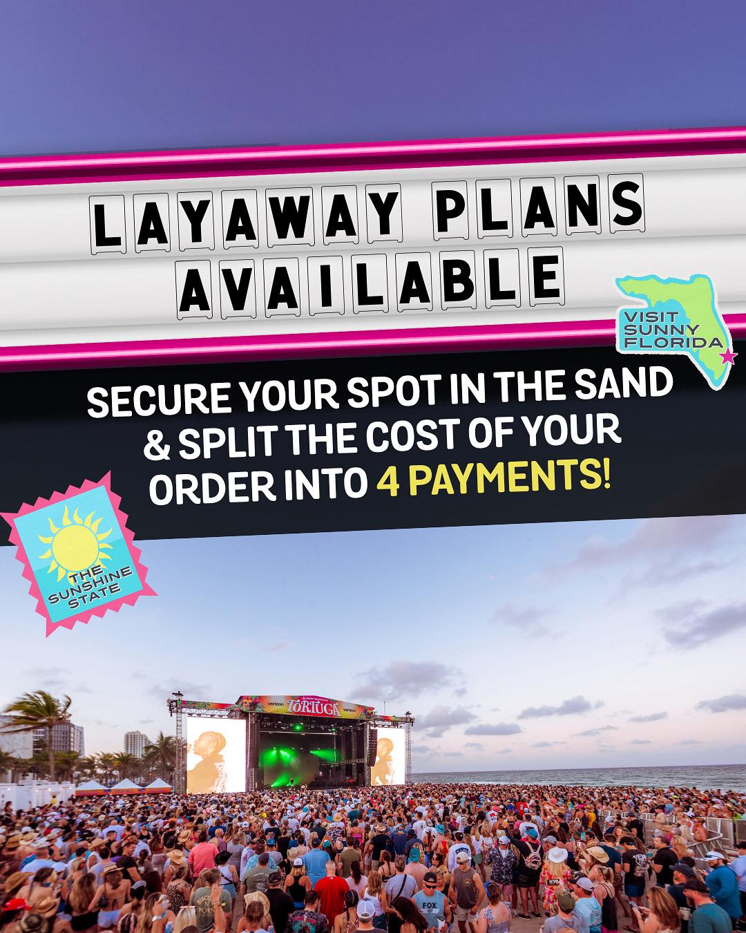 $49 down secures your spot in the... - Tortuga Music Festival | Facebook